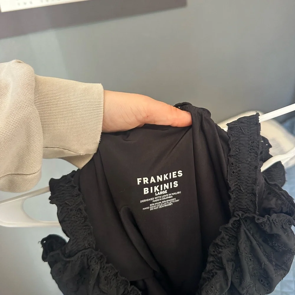 Frankie's Bikinis Black One-Piece Cutout Swimsuit